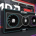 AMD RYZEN Premium Black Three Fan Neon Cooler Gaming Retail Store