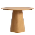 Wooden Round Dining Table Set with Four Curved Back Chairs Modern Home Design
