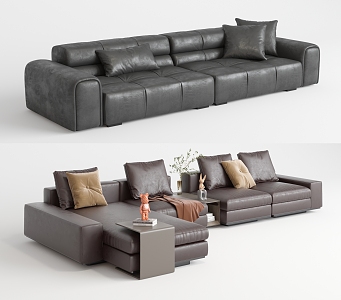 Modern Combination Sofa Multiplayer Sofa 3d model