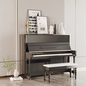 Modern Piano 3d model