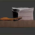 Everyday Household Supplies With Stacked Tissues Wooden Spoons And Cutting Board
