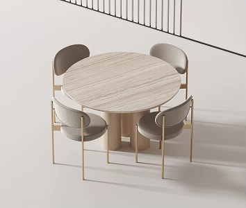Modern leisure tables and chairs 3d model