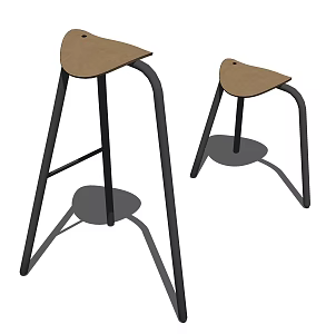 Modern Bar Stool Bar Chair Bar Stool Chair 3d model