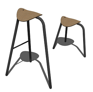 Modern Bar Stool Bar Chair Bar Stool Chair 3d model