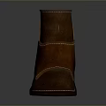 Classic Brown Leather Ankle Boots For Daily Use With Strap Design And Rubber Sole