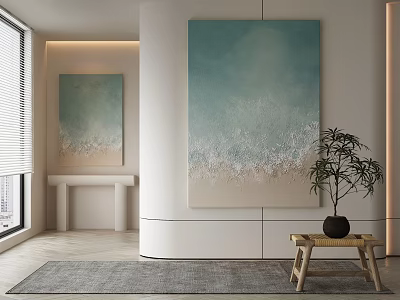 modern decorative painting 3d model