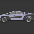 Futuristic Sleek Metallic Concept Car With Aerodynamic Design And Shiny Exterior