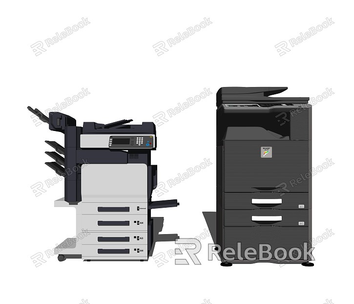 Modern Printer Printer Copier Office Supplies model