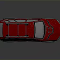 Red Off Road SUV With Roof Rack And Sporty Exterior Design