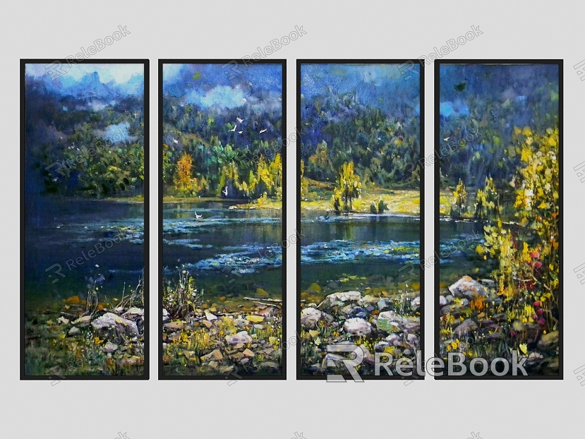 Modern Oil Painting Decorative Hanging Painting model