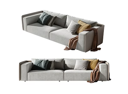 Modern double sofa 3d model