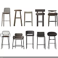 Modern Bar Stools With Various Designs Wooden Metal Frames For Home Kitchen Bar