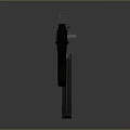 Modern Tactical Rifle with Black Silver Finish Detailed Components Magazine and Barrel Design