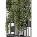 Vertical Hanging Greenery On Metal Frame Garden Decor With Trailing Vines