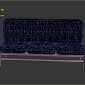 Multi Person Red Leather Tufted Bench With Metal Frame Indoor Seating Design