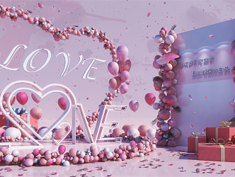 Modern Beauty Chen Valentine's Day Beauty Chen 3d model