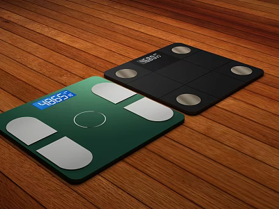 Modern Electronic Scale Body Fat Scale 3d model Modern Electronic Scale Body Fat Scale 3d model