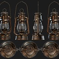 Vintage Iron Kerosene Lamp Kerosene Lamp Vintage Kerosene Lamp Ornaments Vintage Horse Lamp Kerosene Lamp Horse Lamp 3d model