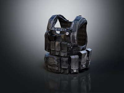 Durable Tactical Vest With Multiple Pockets For Outdoor Activities And Gear Storage 3d model