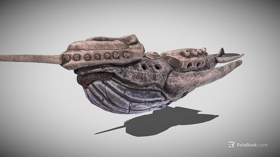 Game Movie Character Sci Fi Creature With Mechanical Design And Textured Surface 3d model 