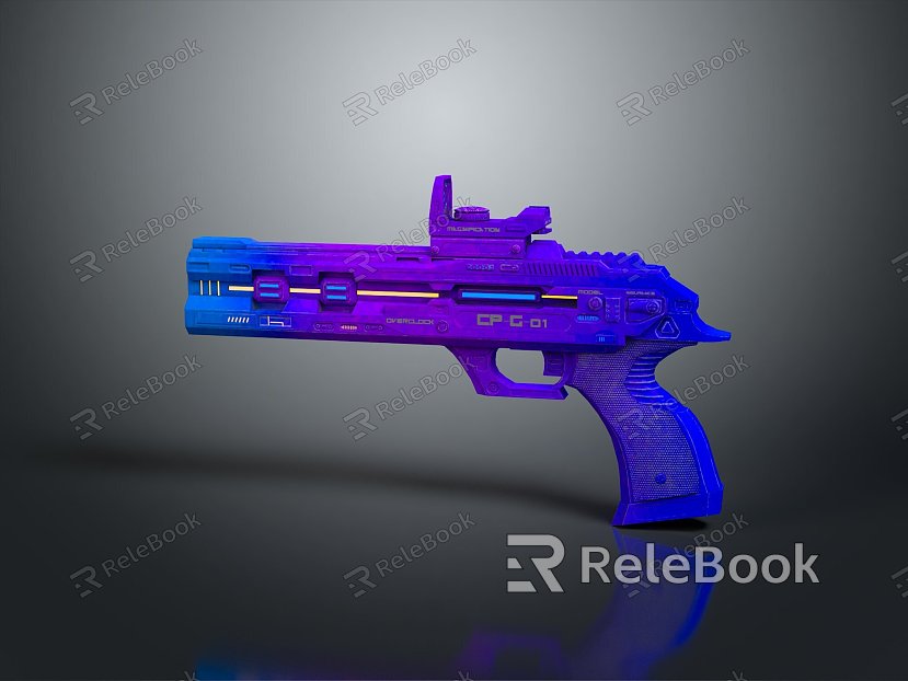 Pistol Pistol Cartoon Pistol Anime Pistol Styled Pistol Fantasy Style Pistol Fantasy Pistol model