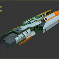 Modern Spaceship Spacecraft 3d model