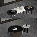 Tea table decorations 3d model