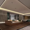 Modern Swimming Pool Underground Pool Recreation Area 3d model