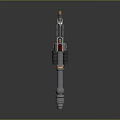 3D Rendered Metallic Weapon With Barrel Grip Magazine And Mechanical Design