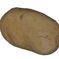 Fresh Organic Potato with Natural Brown Skin Smooth Texture and Small Spots