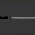 Modern White Writing Pen With Black Cap Stylish Design For Daily Use