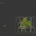 Aerial View Of Modern High Rise Building Planning With Surrounding Roads Trees And Green Spaces