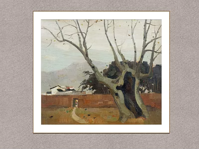 New Chinese Landscape Painting Suzhou Dongshan Folk House 3d model