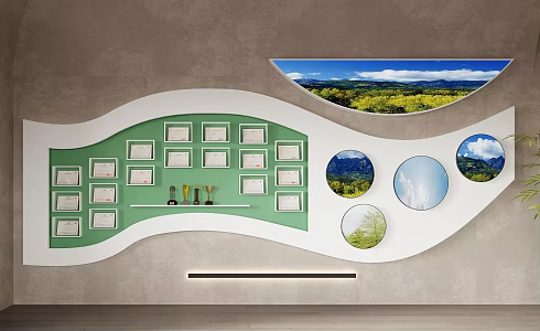 Exhibition Hall Panel 3d model