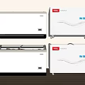 TCL White Chest Freezers Modern Design Home Kitchen Storage Solutions 3d model