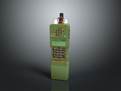 Walkie-talkie military walkie-talkie military radio military wireless telephone wireless telephone military communication equipment 3d model