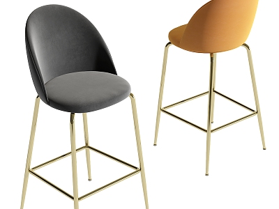 Modern Bar Chair 3d model