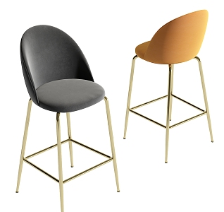 Modern Bar Chair 3d model