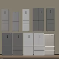 Stylish Refrigerators And Freezers Collection In Gray White Color Options For Modern Homes