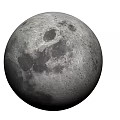 Detailed View Of Moon Surface With Craters And Gray Texture