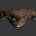 Boar Like Mythical Creature Character With Muscular Arms Bulky Body And Tusks