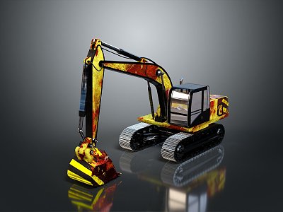 Shovel, shovel, shovel, excavator, excavator, large excavator, mining excavator, mining excavator, mining machine 3d model