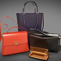 Modern Stylish Leather Bags Collection Featuring Red Brown Black Tote And Wallet Designs