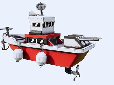 modern yacht ship model