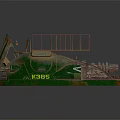 Green K395 BOMB Vehicle With Metal Railing And Unique Structure Design