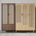 Nordic wardrobe combination 3d model