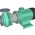 Industrial Centrifugal Pump With Green Motor And Stainless Steel Components