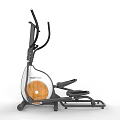 Home Gym Elliptical Trainer Fitness Equipment With Wooden Panel And Ergonomic Design