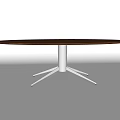 Oval Dining Table Modern Dining Table 3d model