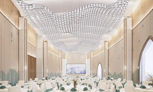 Modern Ballroom 3d model